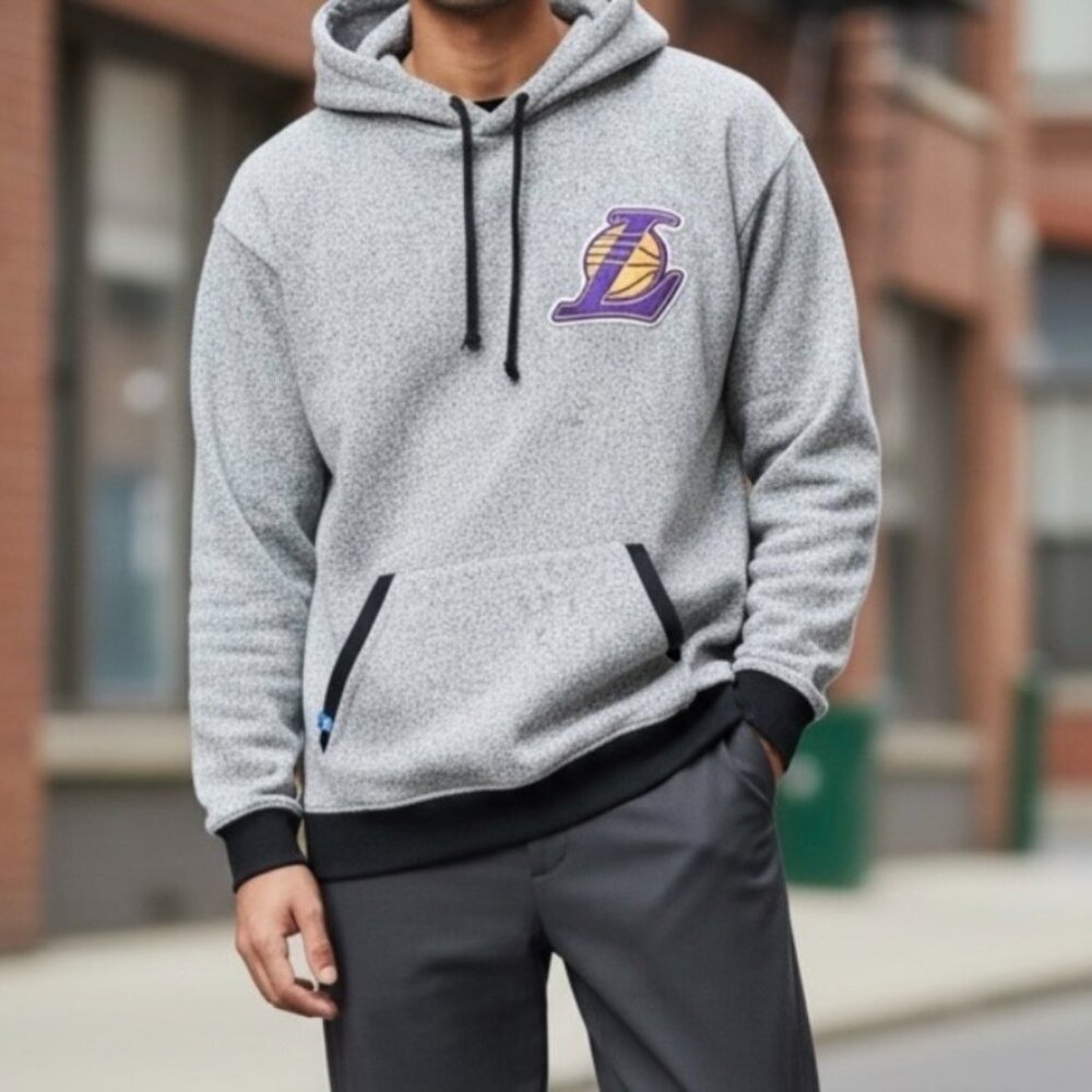 🧡3/15 adidas Los Angeles Lakers Hoodie Size L